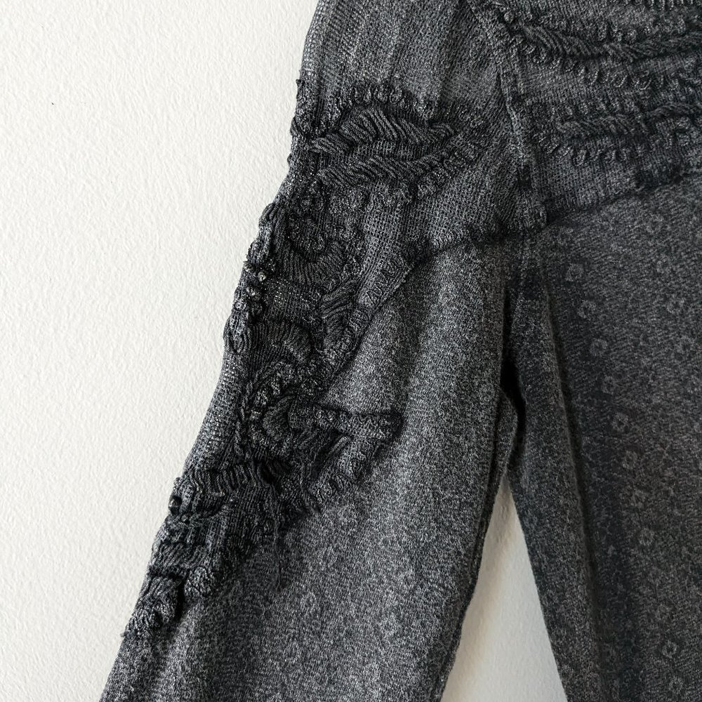 Vintage Free People Embroidered Long Sleeve Tee - Picture 5 of 7